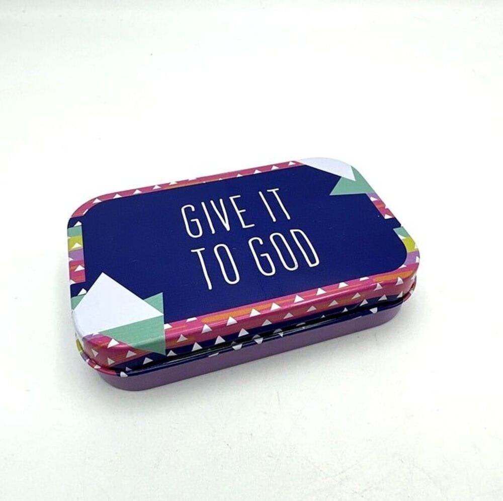 Give it To God Prayer Box & Mini Note Pad & Pencil Numbers 6:24-26 New
